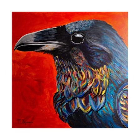 Melissa Symons 'Glistening Raven' Canvas Art,18x18